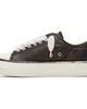 Represent Represent Brown Rep-Cap Distressed Leather Sneakers - 3