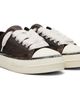 Represent Represent Brown Rep-Cap Distressed Leather Sneakers - 4