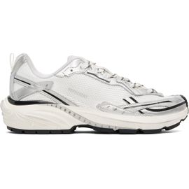 Represent Represent Gray & White Storm Torn Sneakers