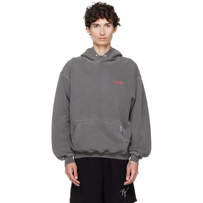 Represent Represent Gray Printed 'Owners Club' Hoodie
