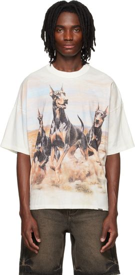 Represent Represent Off-White Western Dobermans T-shirt