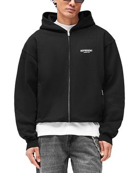 Represent Represent Owners Club Logo Zip Cotton Hoodie