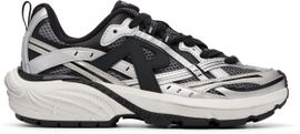 Represent Represent Silver & Black Storm Runner Sneakers