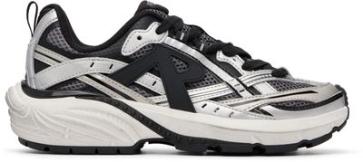 Represent Represent Silver & Black Storm Runner Sneakers