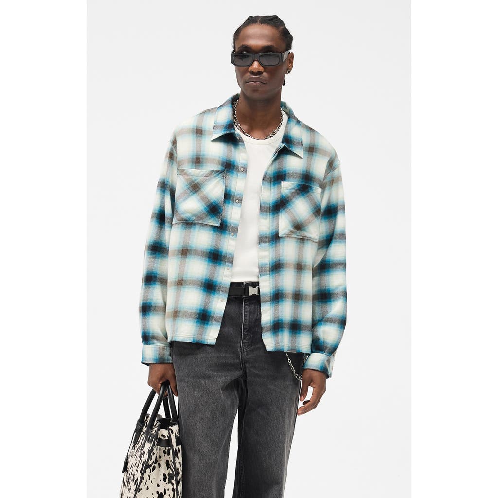 Represent - Sun Bleached Cotton Flannel Button-Up Shirt