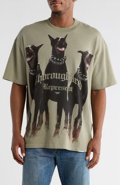 Represent Represent Thoroughbred Oversize Cotton Graphic T-Shirt