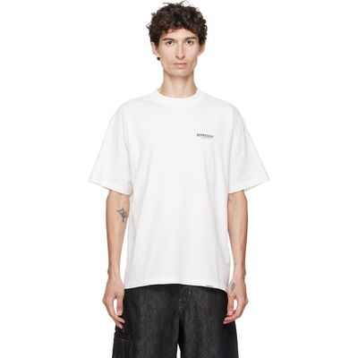 Represent Represent White Printed 'Owners Club' Script T-shirt