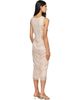 RESCHA RESCHA SSENSE Exclusive Beige & White Dharee Lace Midi Dress - 3