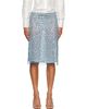 RESCHA RESCHA SSENSE Exclusive Blue Galaxy Midi Skirt - 1