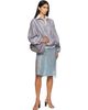 RESCHA RESCHA SSENSE Exclusive Blue Galaxy Midi Skirt - 4