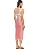 RESCHA RESCHA SSENSE Exclusive Pink Dharee Transparent Midi Dress - 3