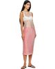RESCHA RESCHA SSENSE Exclusive Pink Dharee Transparent Midi Dress - 4