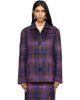 RESCHA RESCHA SSENSE Exclusive Purple Checked Jacket - 1