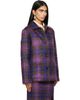 RESCHA RESCHA SSENSE Exclusive Purple Checked Jacket - 2