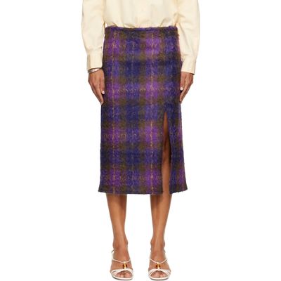 RESCHA RESCHA SSENSE Exclusive Purple Kalam Skirt