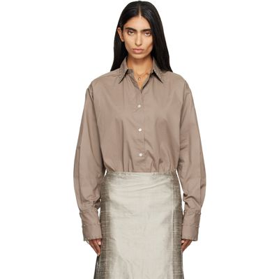 RESCHA RESCHA SSENSE Exclusive Tan Hom Embroidered Shirt