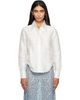 RESCHA RESCHA SSENSE Exclusive White Raw Silk Sharoukan Shirt - 1