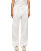 RESCHA RESCHA SSENSE Exclusive White Raw Silk Trousers - 1