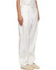 RESCHA RESCHA SSENSE Exclusive White Raw Silk Trousers - 2
