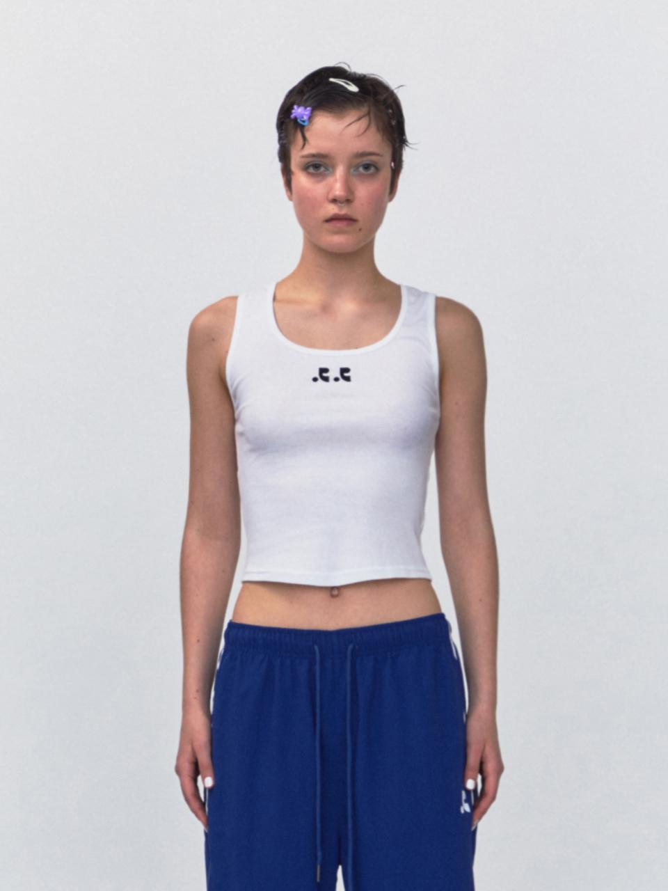 Rest&Recreation Logo Short Tank Top_White