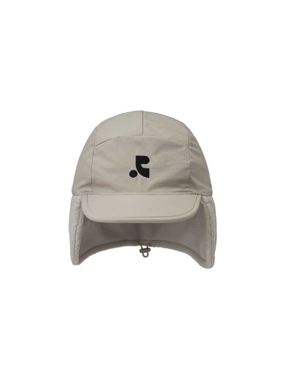 Rest&Recreation Reversible Soft-touch Fleece Trapper Hat [Beige]