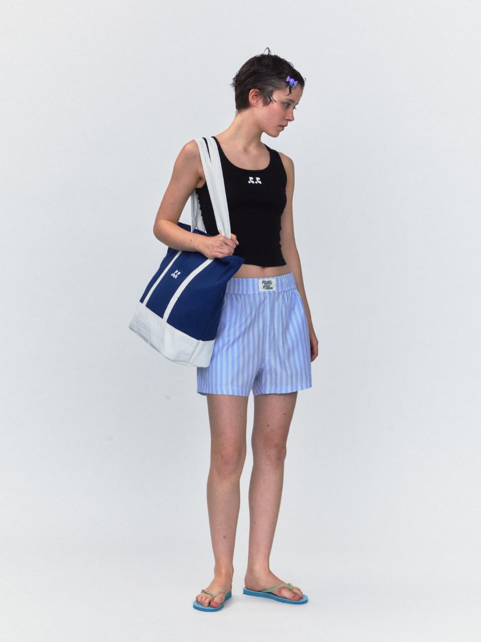 Rest&Recreation RR Canvas Shoulder Bag_Navy