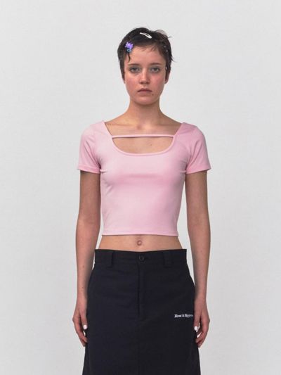 Rest&Recreation RR Strap Crop Top_Pink