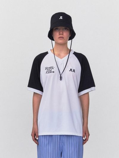 Rest&Recreation RR V-Neck Jersey Top_White