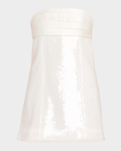 Retrofete Chentari Sequined Strapless Mini Dress
