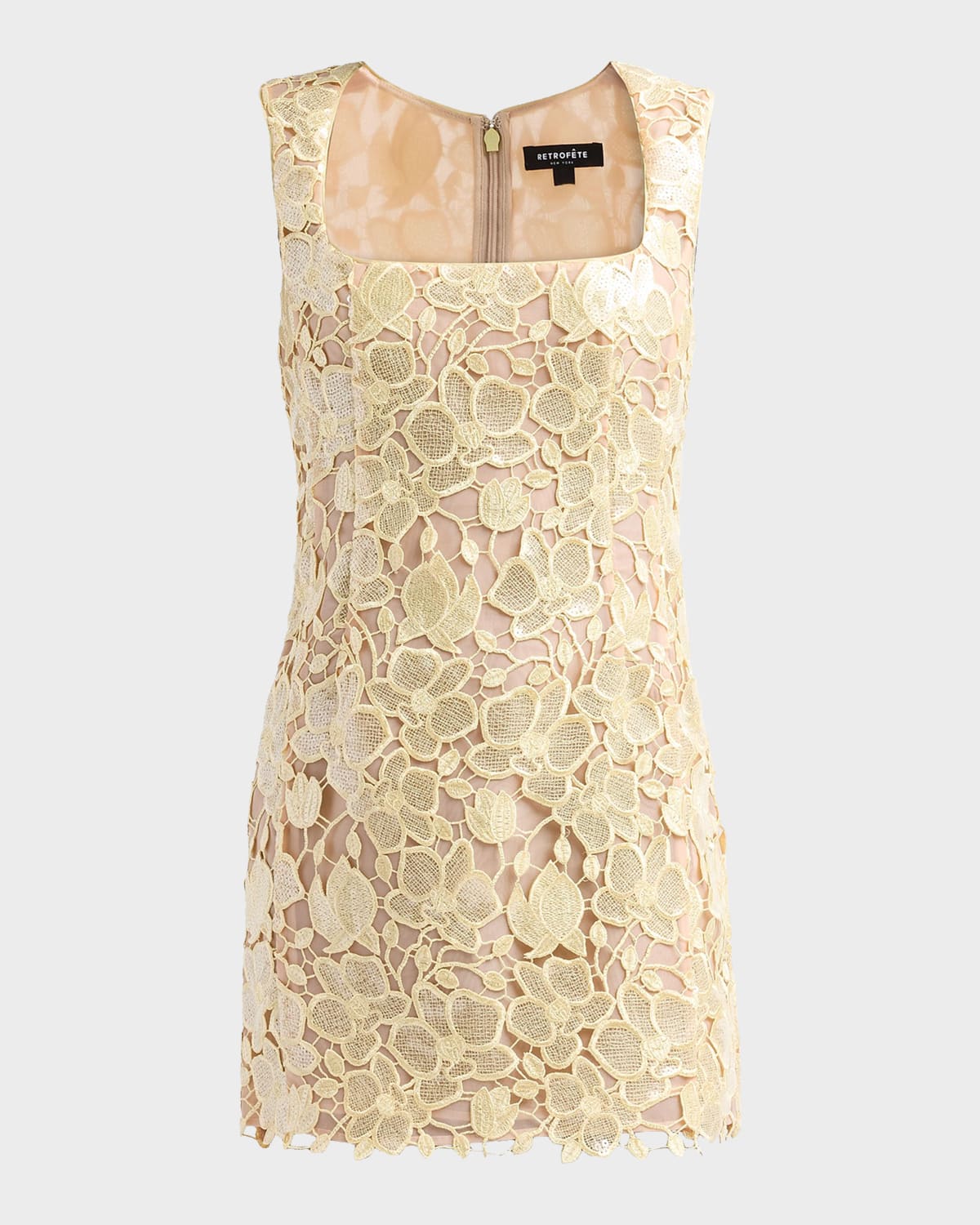 Retrofete CLONE Elainy Sequined Lace Mini Dress