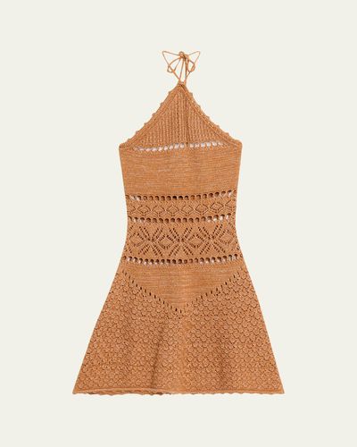 Retrofete Florentina Crochet Halter Dress