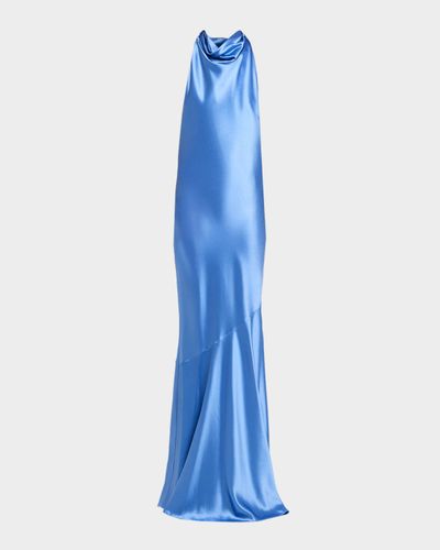 Retrofete Idonie Halter Satin Dress