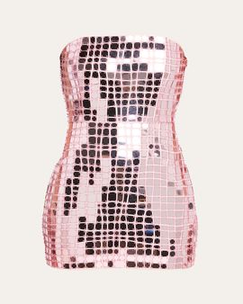 Retrofete Kaleido Strapless Mini Dress