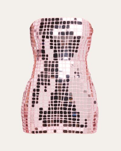 Retrofete Kaleido Strapless Mini Dress
