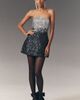 Retrofete Kameron Strapless Sequin Mini Dress - 1