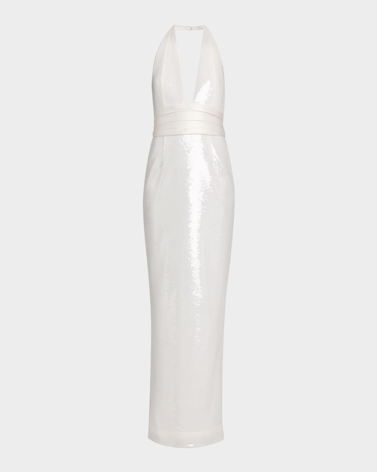 Retrofete Kelsie Sequined Plunge Maxi Dress