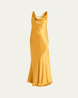 Retrofete Keryn Satin Maxi Dress