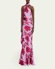 Retrofete Lorenna Floral One-Shoulder Scarf Gown - 2