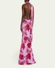 Retrofete Lorenna Floral One-Shoulder Scarf Gown - 3