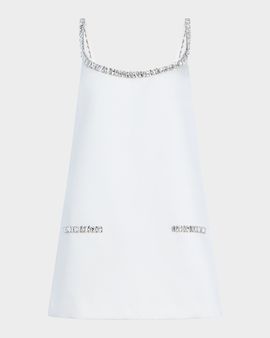Retrofete Reilly Embellished Satin Mini Dress
