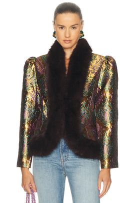 retrofete retrofete Delphina Brocade Jacket