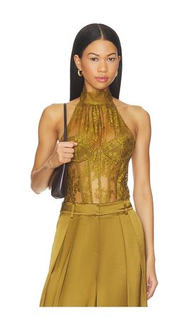 retrofete retrofete Harriet Lace Bodysuit