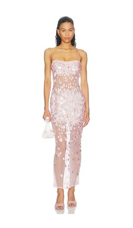 white christmas dresses Elliana Sequin Crochet Dress – Retrofete main image 0