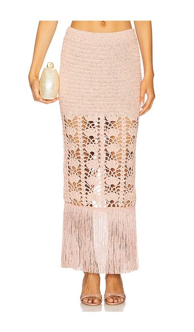 retrofete retrofete Naida Crochet Skirt