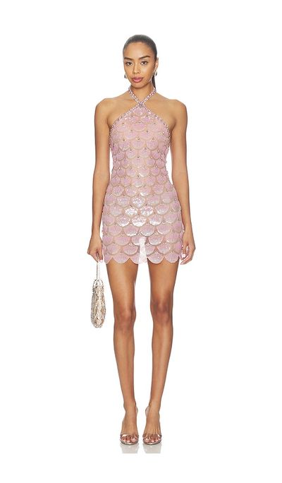 Retrofête Ninette Embroidered Mini Dress
