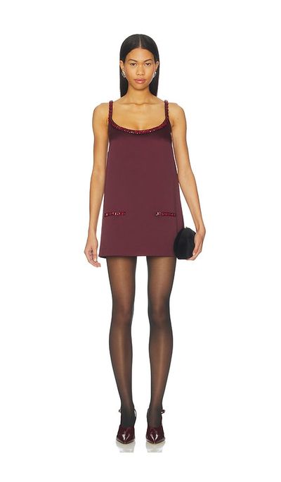 retrofete burgundy dress Olivine Dress Retrofete