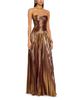 Retrofete Retrofete Saba Strapless Pleated Gown - 2
