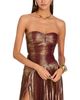 Retrofete Retrofete Saba Strapless Pleated Gown - 3