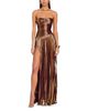 Retrofete Retrofete Saba Strapless Pleated Gown - 5