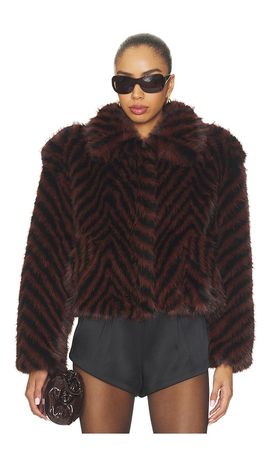 retrofete retrofete Segrid Faux Fur Bomber
